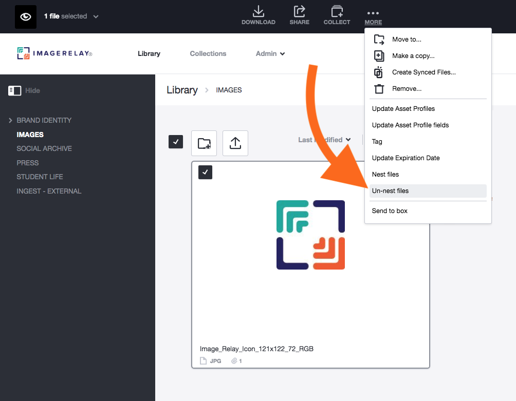 Separating Attached Files (Un-Nest) – Image Relay